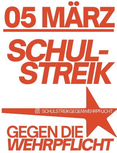 Schulstreik gegen die Wehrpflicht